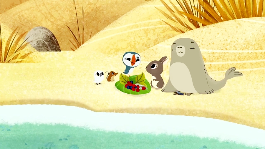 انیمیشن صخره پافین ها Puffin Rock - فصل 1 قسمت 11 ( 31 تا 33 )